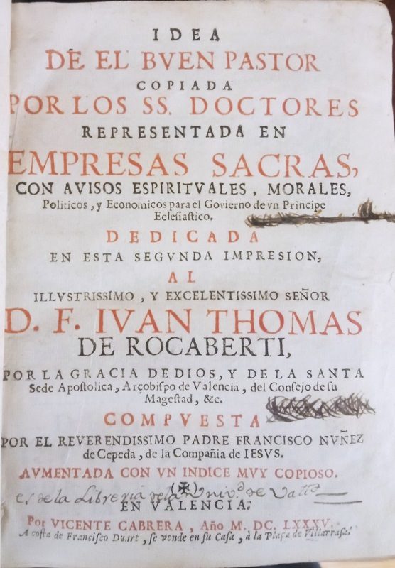 3.13. Núñez de Cepeda : Idea del buen pastor (1685)